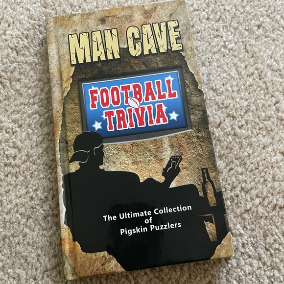 Man Cave Football Trivia Book - Picture 1 of 1